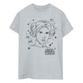 Miniatyrbillede 1 af 3: Star Wars Womens/Ladies Episode IV: A New Hope Leia Christmas Sketch Cotton Boyfriend T-Shirt