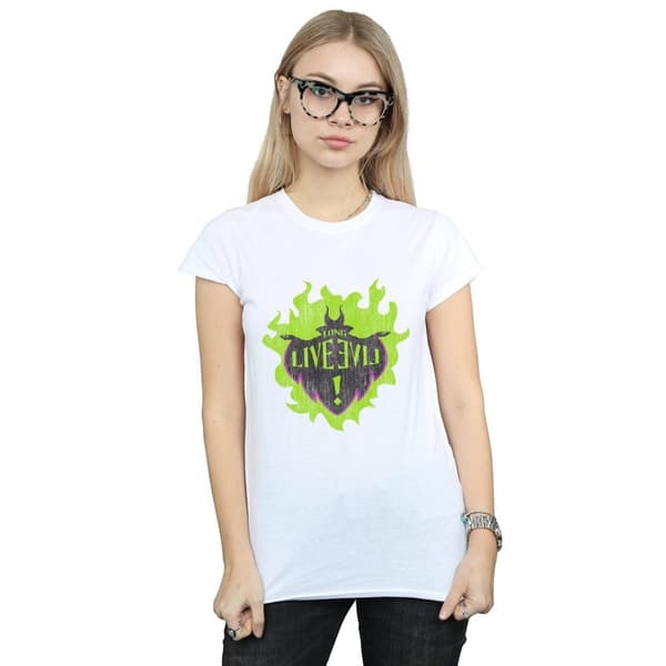 Disney Dam/Tjej The Descendants Maleficent Långlivad T-shirt i bomull