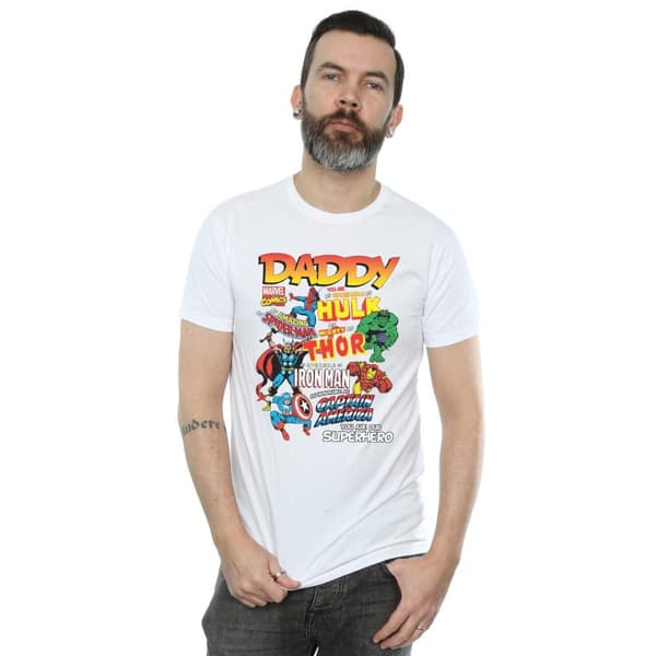 Marvel Mens Our Dad Superhero T-Shirt