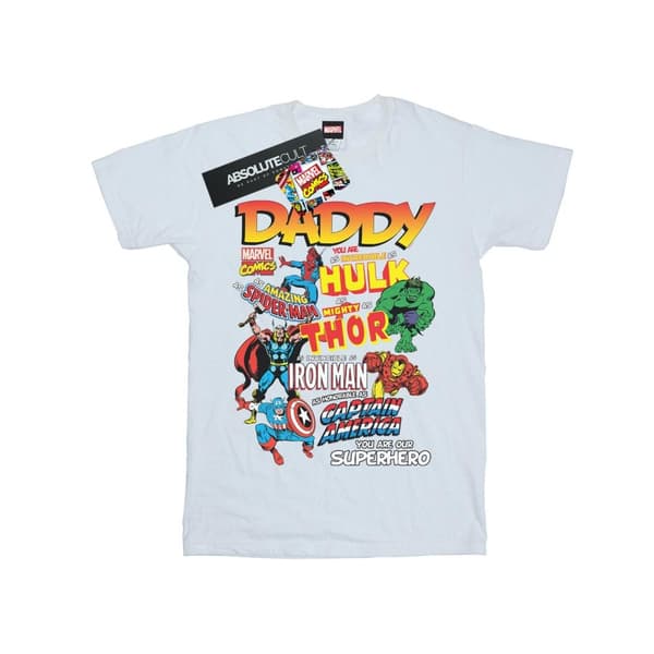 Marvel Mens Our Dad Superhero T-Shirt