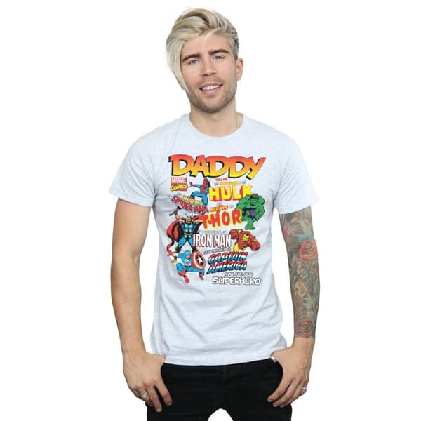 Marvel Mens Our Dad Superhero T-Shirt