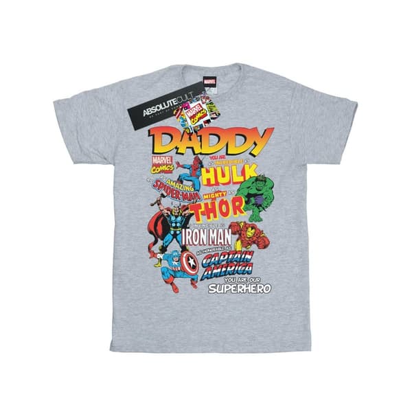 Marvel Mens Our Dad Superhero T-Shirt