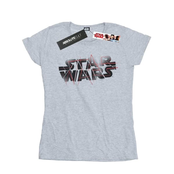 Star Wars Dam/Tjej - The Last Jedi - T-shirt i bomull med spray-logotyp
