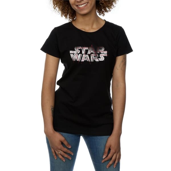 Star Wars Womens/Ladies The Last Jedi Spray Logo Cotton T-Shirt