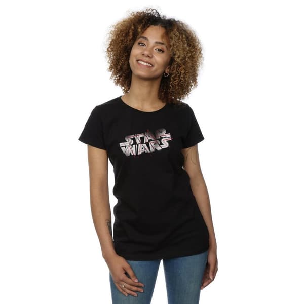 Star Wars Womens/Ladies The Last Jedi Spray Logo Cotton T-Shirt