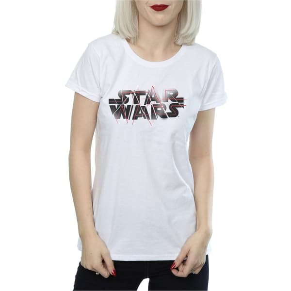 Star Wars Dam/Tjej - The Last Jedi - T-shirt i bomull med spray-logotyp