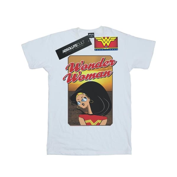 DC Comics Womens/Ladies Wonder Woman Sunset Cotton Boyfriend T-Shirt