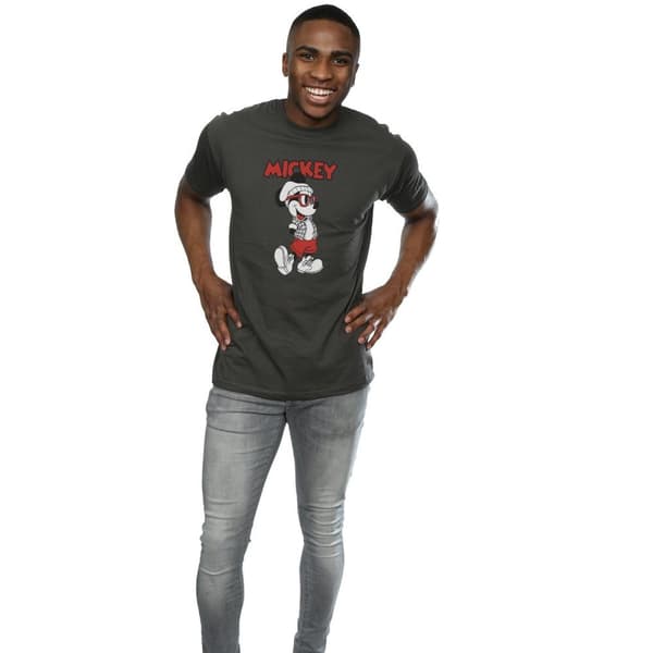 Disney Mens Mickey Mouse Hipster T-Shirt