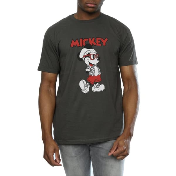 Disney Mens Mickey Mouse Hipster T-Shirt