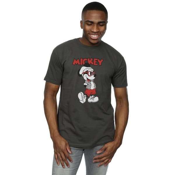 Disney Mens Mickey Mouse Hipster T-Shirt