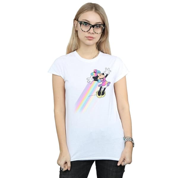 Disney Womens/Ladies Minnie Mouse Whoosh Cotton T-Shirt