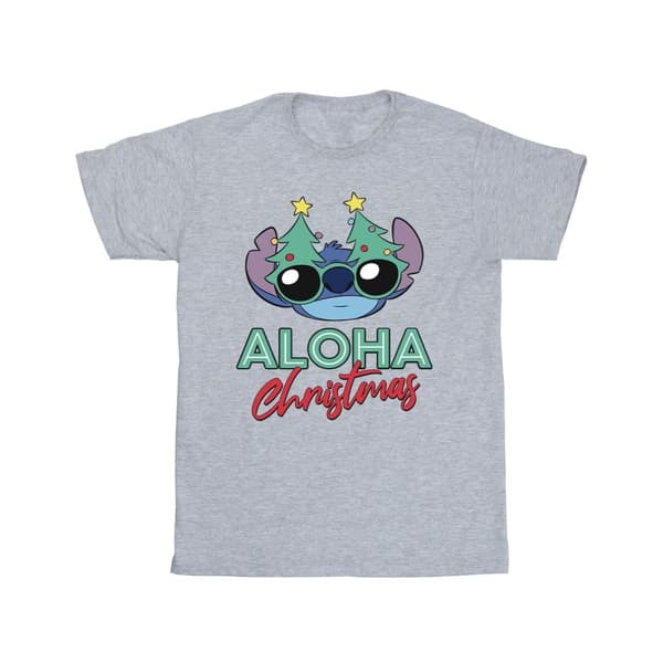 Disney Lilo And Stitch - T-shirt med nyanser av julgran för herrar