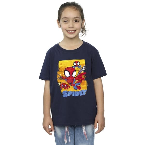 Marvel Girls Spidey And His Amazing Friends Flying Cotton T-Shirt