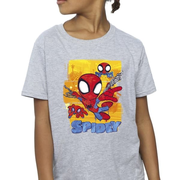 Marvel Girls Spidey And His Amazing Friends Flying Cotton T-Shirt