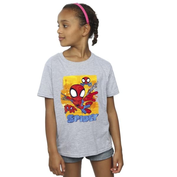Marvel Girls Spidey And His Amazing Friends Flying Cotton T-Shirt
