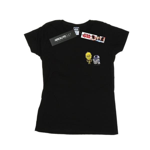 Star Wars Womens/Ladies Resistance Droids Chest Print Cotton T-Shirt