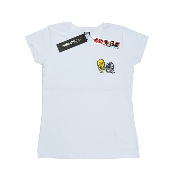 Star Wars Womens/Ladies Resistance Droids Chest Print Cotton T-Shirt
