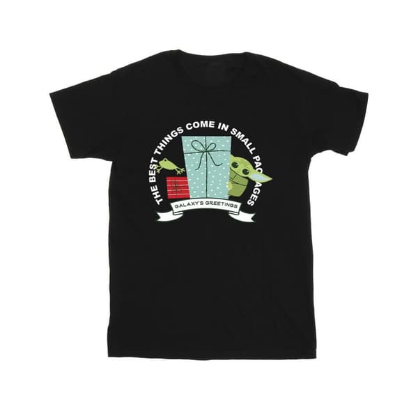 Star Wars Girls The Mandalorian Galaxy´s Greetings Cotton T-Shirt