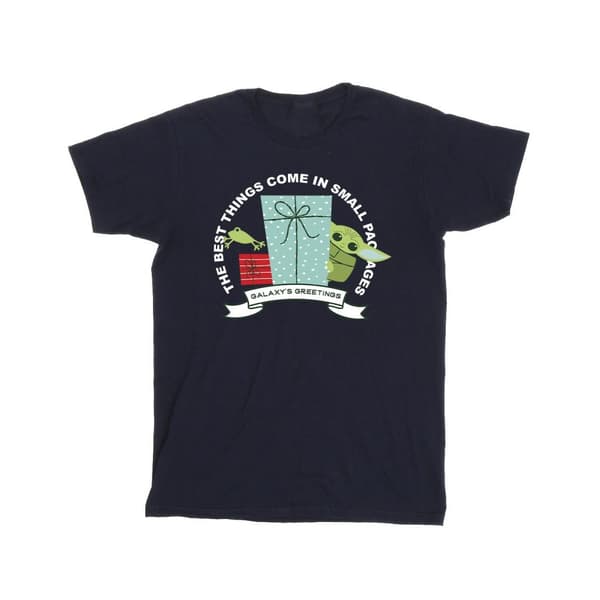 Star Wars Girls The Mandalorian Galaxy´s Greetings Cotton T-Shirt