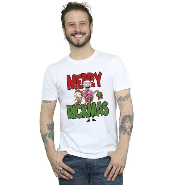 Rick And Morty Mens Merry Rickmas T-Shirt