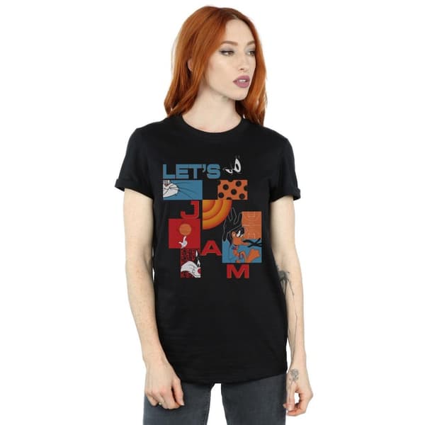Space Jam: A New Legacy Dam/Tjej Jam Boxes Alt Boyfriend T-shirt i bomull