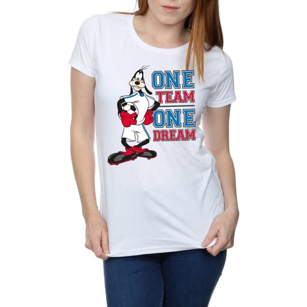 Disney Dam/Lady Goofy One Team One Dream - T-shirt i bomull