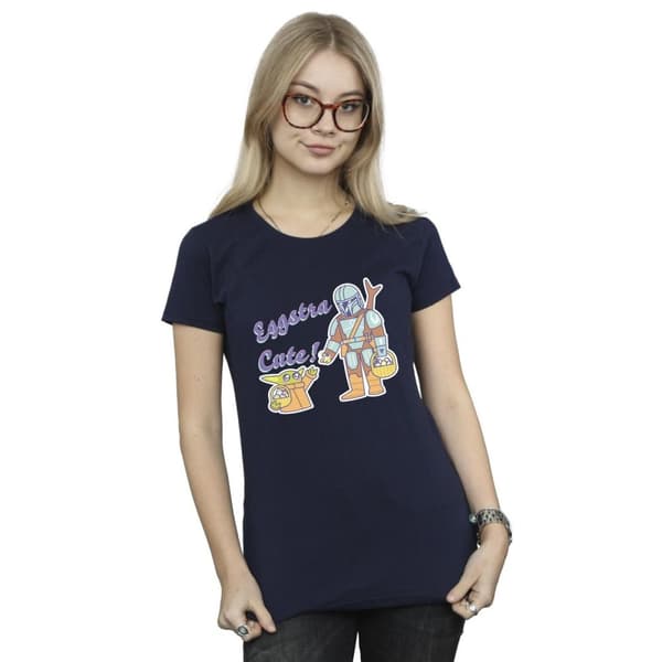 Star Wars Womens/Ladies The Mandalorian Eggstra Cute Grogu Cotton T-Shirt