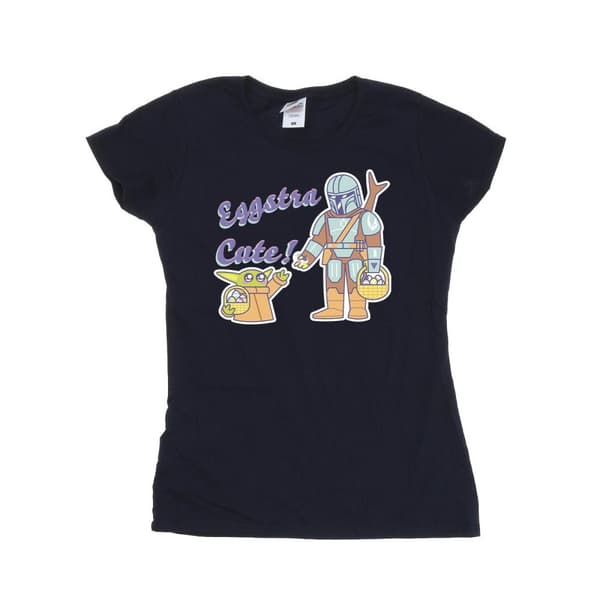 Star Wars Womens/Ladies The Mandalorian Eggstra Cute Grogu Cotton T-Shirt