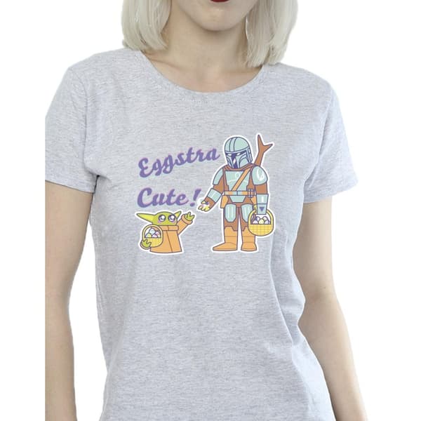 Star Wars Womens/Ladies The Mandalorian Eggstra Cute Grogu Cotton T-Shirt