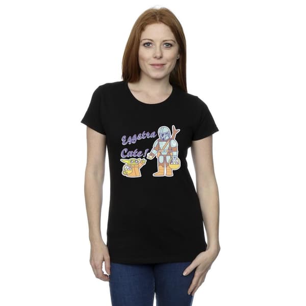 Star Wars Womens/Ladies The Mandalorian Eggstra Cute Grogu Cotton T-Shirt