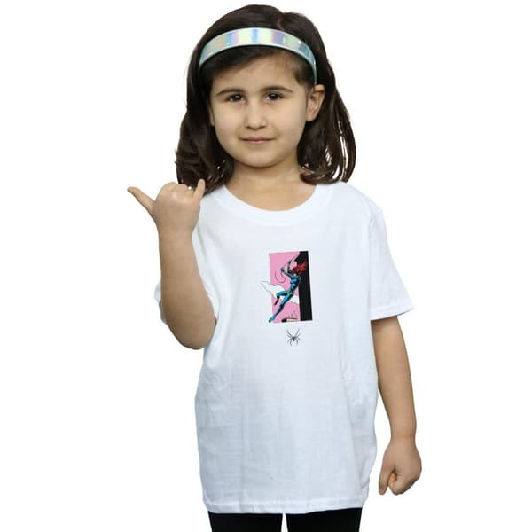 Marvel Comics Black Widow Roof Jump T-shirt i bomull för flickor