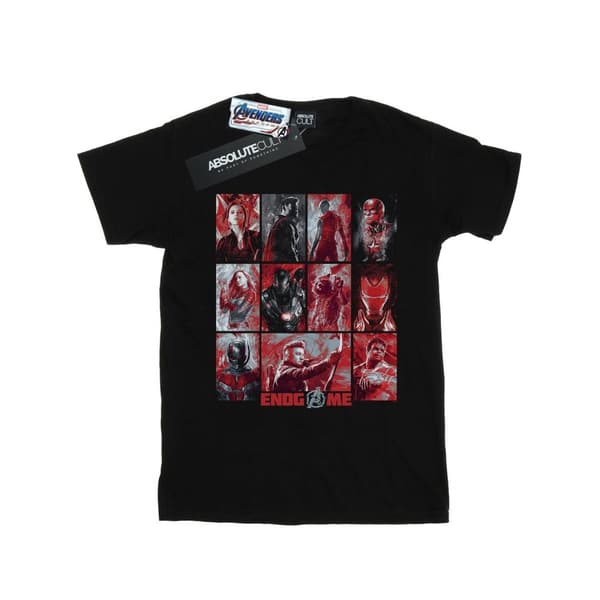 Marvel Womens/Ladies Avengers Endgame Brushed Panels Cotton Boyfriend T-Shirt