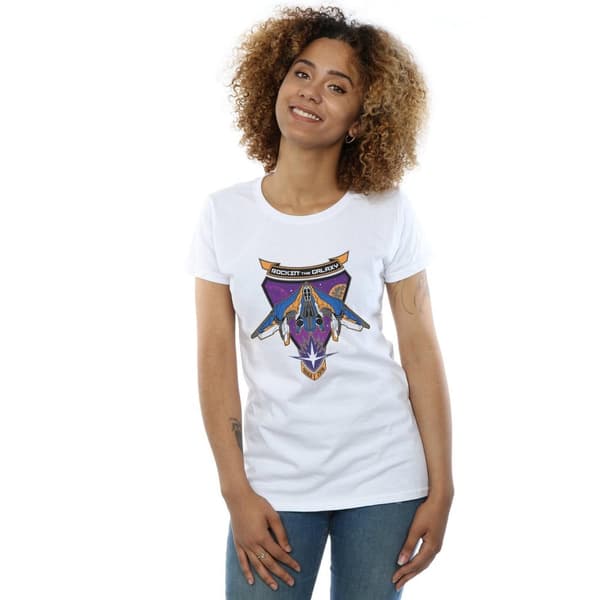 Marvel Dam/Tjej Guardians Of The Galaxy Rockin´ Milano Bomulls-T-shirt