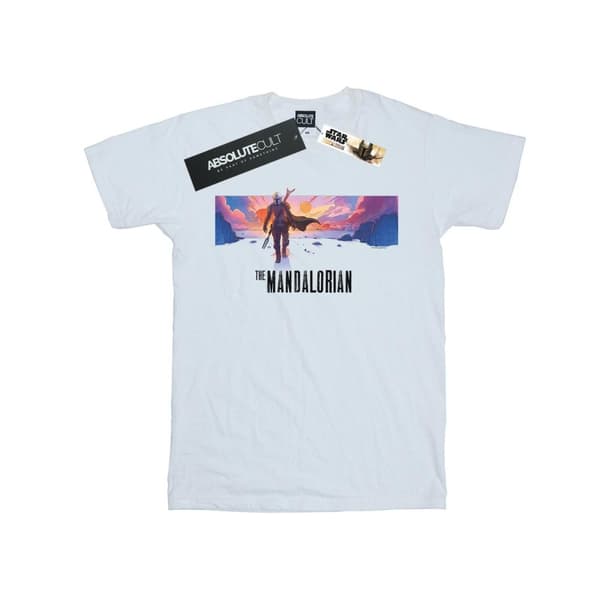 Star Wars Pojkar - The Mandalorian Landscape T-shirt White 3-4 Years