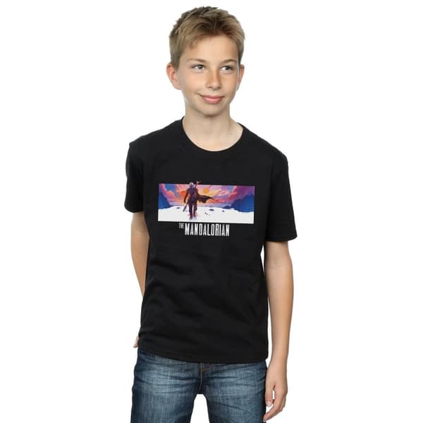 Star Wars Pojkar - The Mandalorian Landscape T-shirt