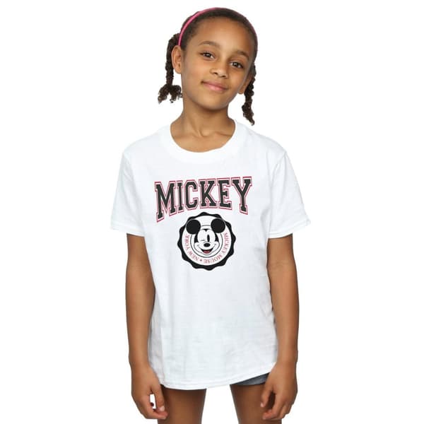 Disney Girls Mickey Mouse New York Seal Cotton T-Shirt