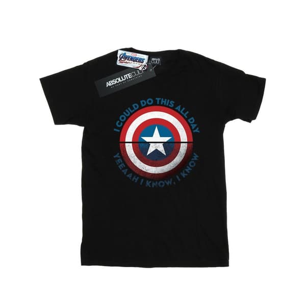 Marvel Dam/kvinnor Avengers Endgame Do This All Day Boyfriend T-shirt i bomull