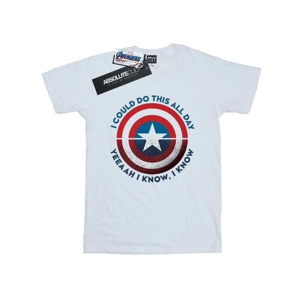 Marvel Dam/kvinnor Avengers Endgame Do This All Day Boyfriend T-shirt i bomull