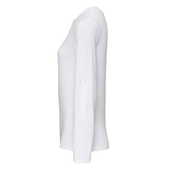 Premier Womens/Ladies Long John Plain Roll Sleeve T-Shirt