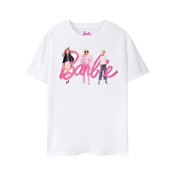 Barbie Womens/Ladies Dolls Logo T-Shirt White 3XL