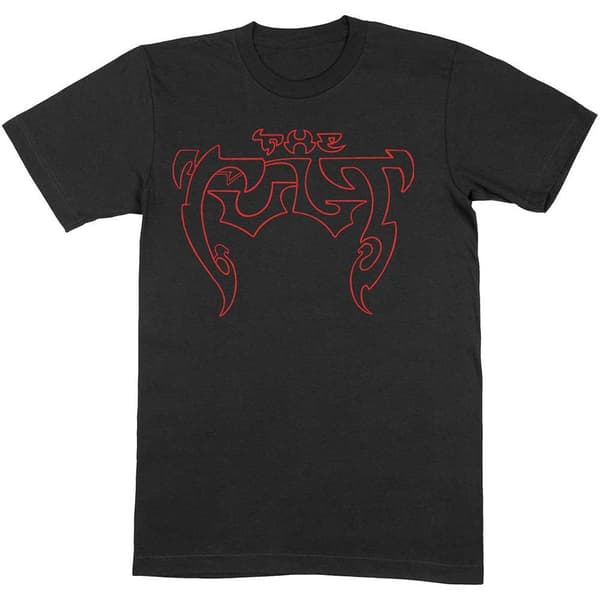 The Cult Unisex Adult Outline Cotton Logo T-Shirt