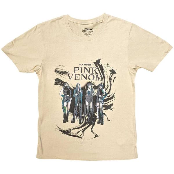 BlackPink Unisex Adult Pink Venom Oil Stroke T-Shirt