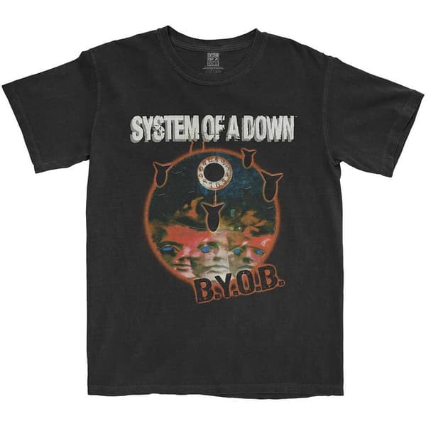 System Of A Down Unisex Adult BYOB Classic Cotton T-Shirt