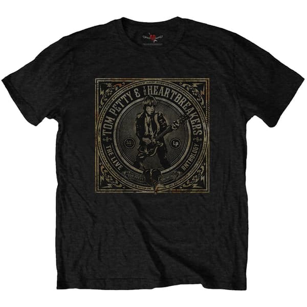 Tom Petty & The Heartbreakers Unisex vuxen Live Anthology bomulls-T-shirt Black S