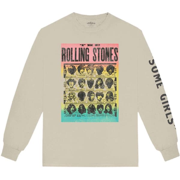 The Rolling Stones Unisex Adult Some Girls Cotton T-Shirt Sand L