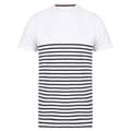 Miniatyrbild 1 av 2: Front Row Unisex vuxen Breton randig t-shirt utan taggar