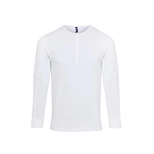 Premier Mens Long John Roll Sleeve T-Shirt