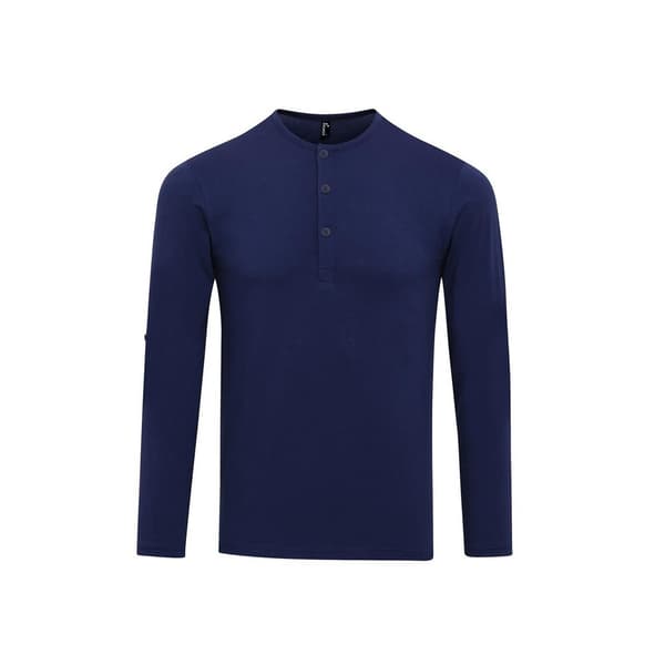 Premier Mens Long John Roll Sleeve T-Shirt