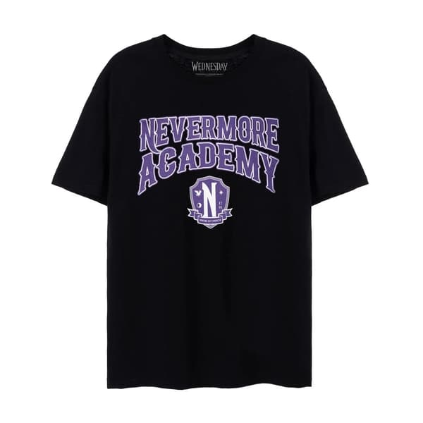 Wednesday Womens/Ladies Nevermore Academy T-Shirt