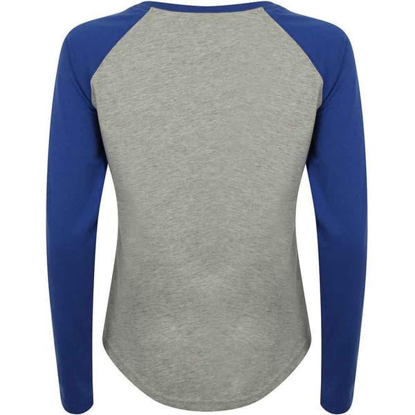 SF Womens/Ladies Heather Long-Sleeved Baseball T-Shirt